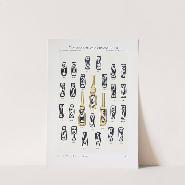 Monogrammes und Dekorationen Pl.111 by Wilhelm Diebener