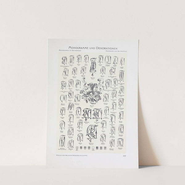 Monogrammes und Dekorationen Pl.117 by Wilhelm Diebener