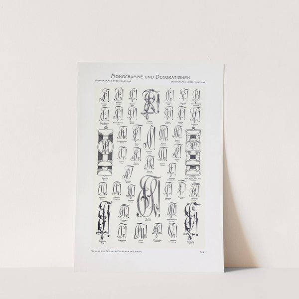 Monogrammes und Dekorationen Pl.118 by Wilhelm Diebener