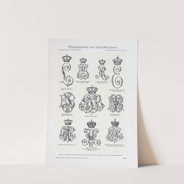 Monogrammes und Dekorationen Pl.120 by Wilhelm Diebener