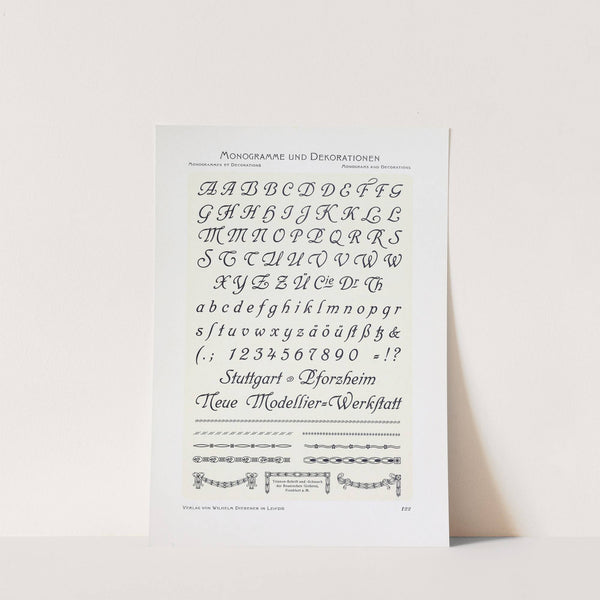 Monogrammes und Dekorationen Pl.122 by Wilhelm Diebener