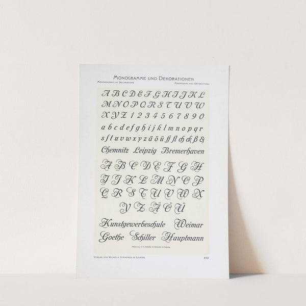 Monogrammes und Dekorationen Pl.123 by Wilhelm Diebener