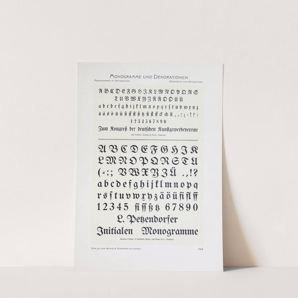 Monogrammes und Dekorationen Pl.124 by Wilhelm Diebener