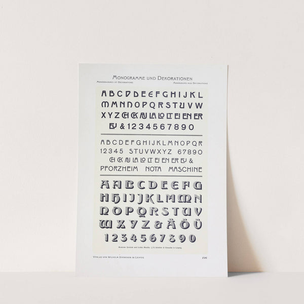 Monogrammes und Dekorationen Pl.126 by Wilhelm Diebener