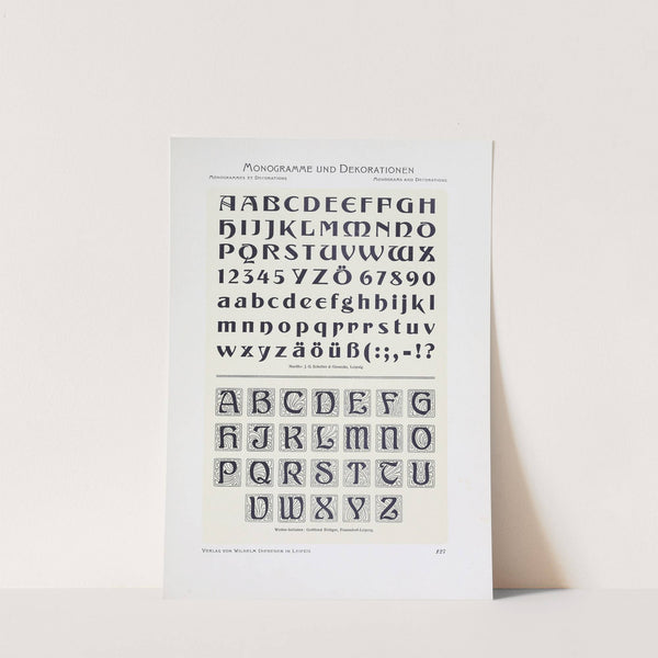 Monogrammes und Dekorationen Pl.127 by Wilhelm Diebener