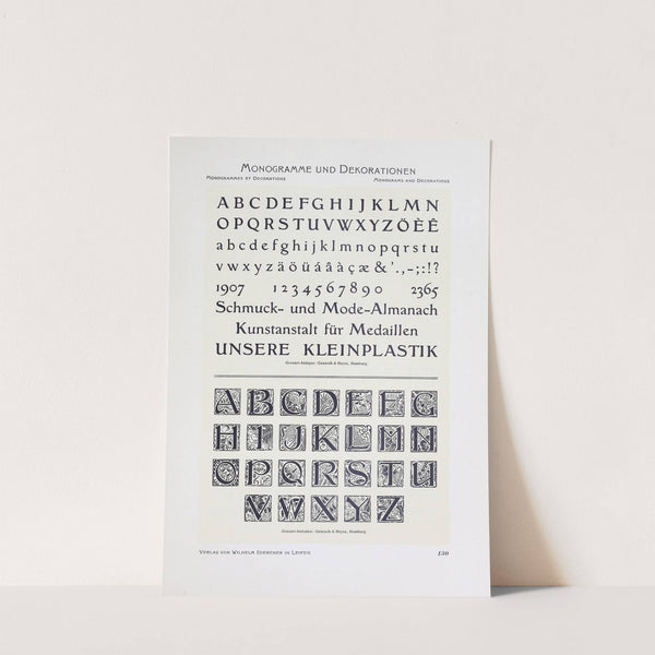 Monogrammes und Dekorationen Pl.130 by Wilhelm Diebener
