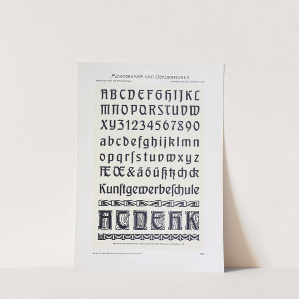 Monogrammes und Dekorationen Pl.132 by Wilhelm Diebener