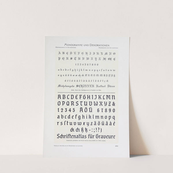 Monogrammes und Dekorationen Pl.133 by Wilhelm Diebener