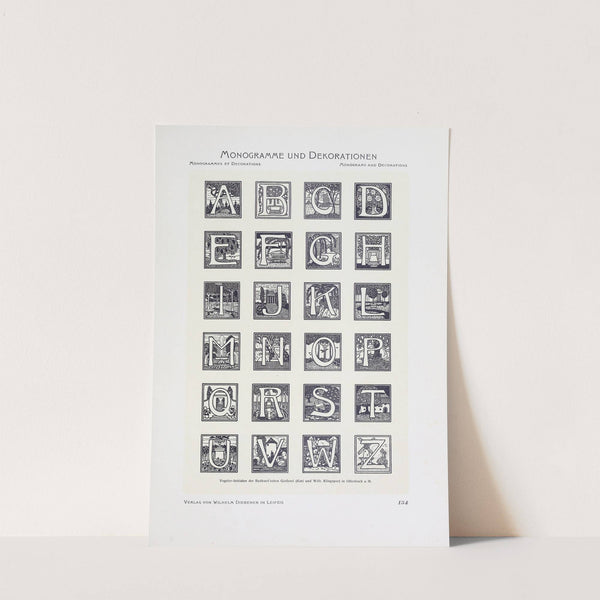 Monogrammes und Dekorationen Pl.134 by Wilhelm Diebener