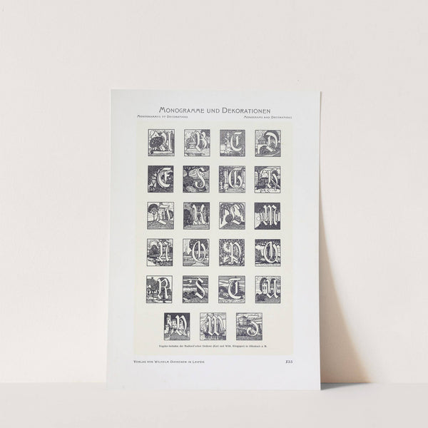 Monogrammes und Dekorationen Pl.135 by Wilhelm Diebener