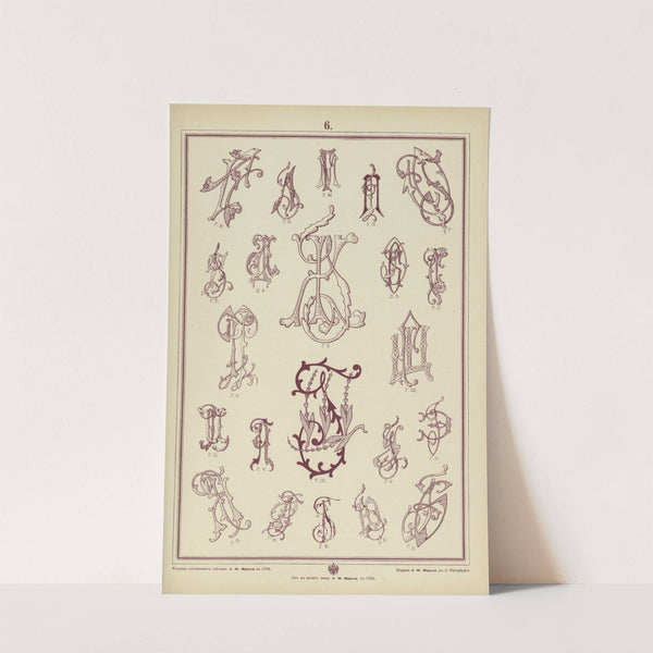 Monogrammy Pl.06 by A. Litke