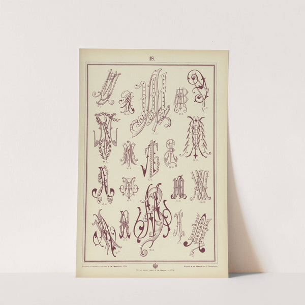 Monogrammy Pl.18 by A. Litke