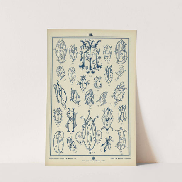 Monogrammy Pl.21 by A. Litke