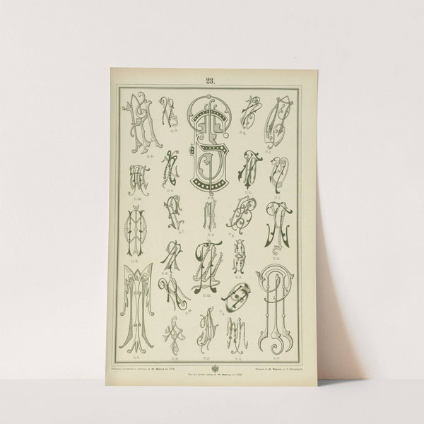 Monogrammy Pl.23 by A. Litke