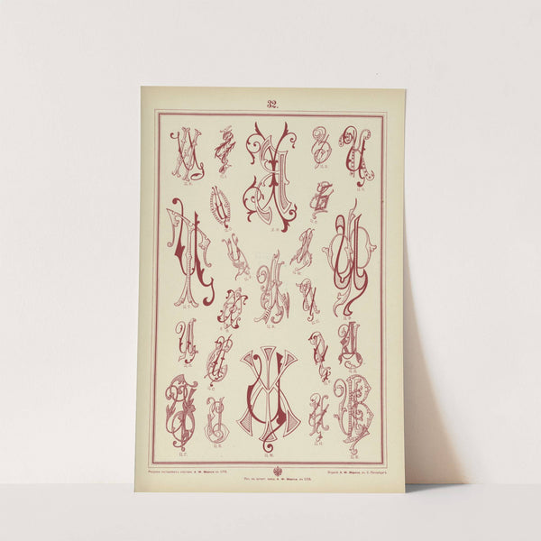 Monogrammy Pl.32 by A. Litke