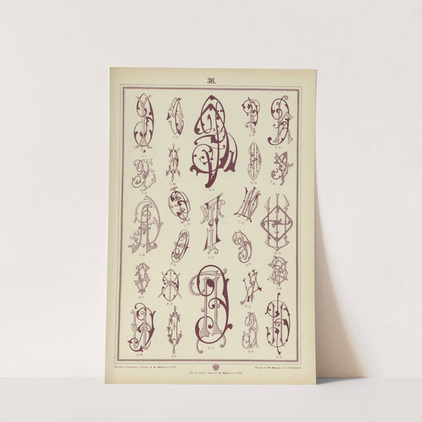 Monogrammy Pl.36 by A. Litke