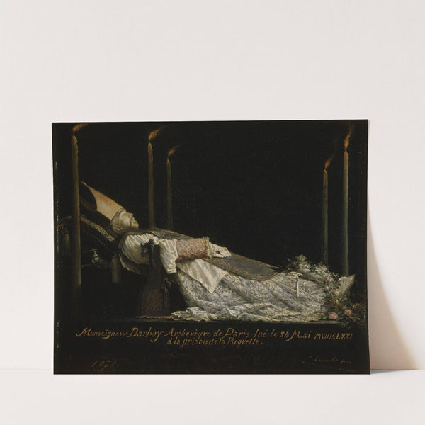 Monseigneur Darboy (1813-1871), archevêque de Paris, exposé après sa mort by Théobald Chartran