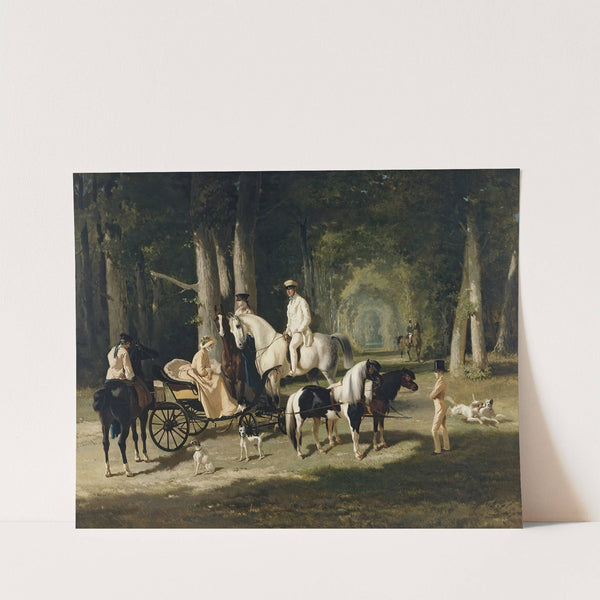 Monsieur et Madame Mosselman et leurs deux filles (1848) by Alfred De Dreux