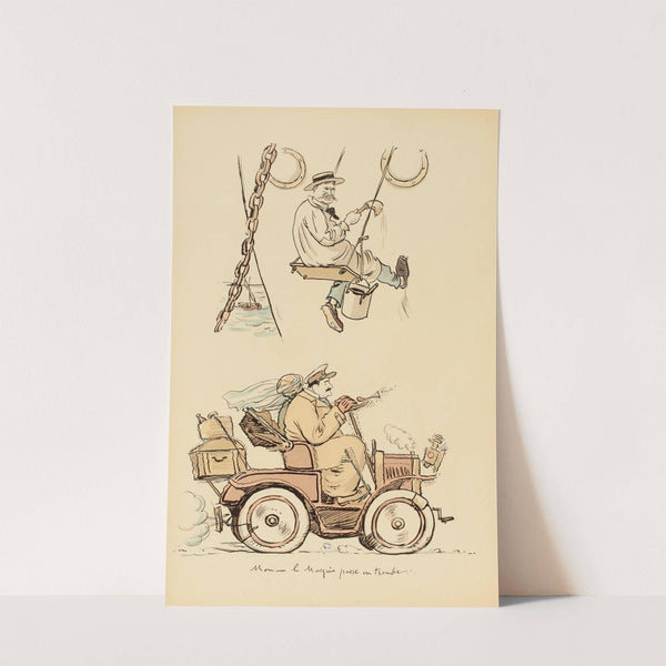 Monsieur le marquis passe en trombe (1919) by Georges Goursat (Sem)