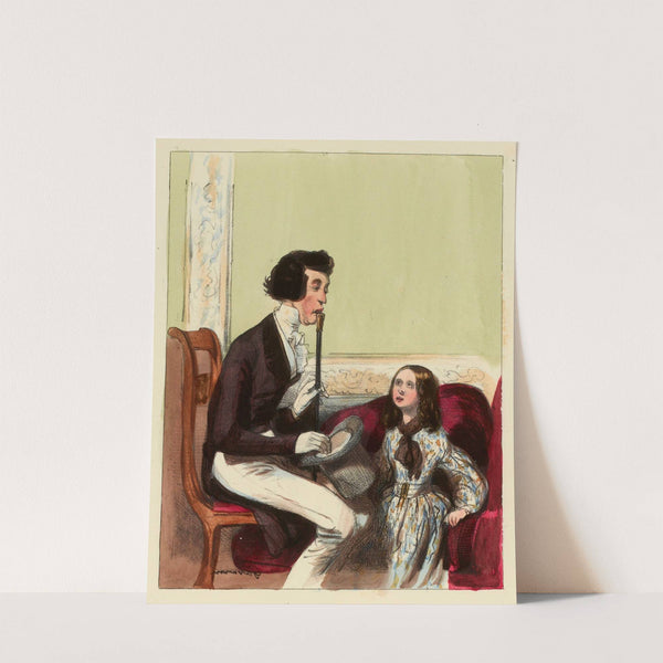 Monsieur n’est-ce pas que ça n’est pas vrai, que vous n’avez pas les cheveux peints (1838-1840) by Paul Gavarni