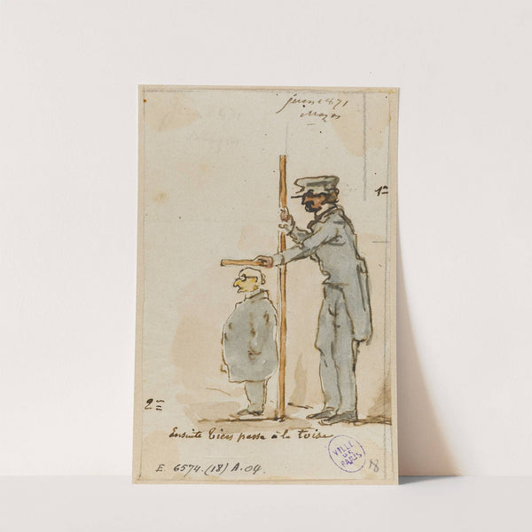 Monsieur Thiers passant à la toise (1871) by Armand Gautier