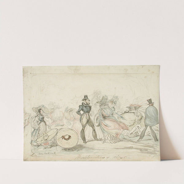 Monstrosities of 1825-26 by George Cruikshank