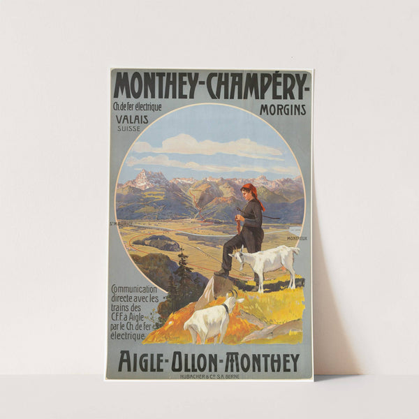 Monthey-Champéry. Aigle-Ollon-Monthey (1909) by Anton Reckziegel