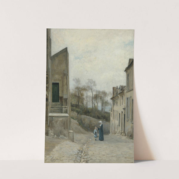 Montmartre, la rue Cortot by Stanislas Lépine