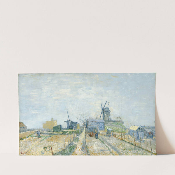 Montmartre; mills and vegetable gardens (1887) by Vincent van Gogh