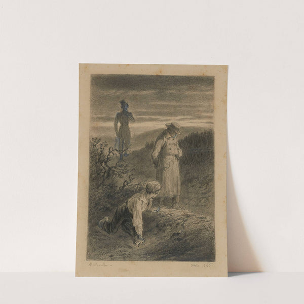 Montparnasse à la chasse La mère Plutarque n’est pas embareassée pour expliquer un phénomène (1865) by Alphonse Marie De Neuville