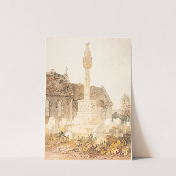 Monument in a Church Cemetery by John Chessell Buckler