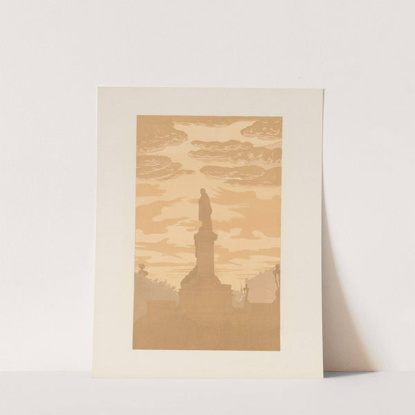 Monument of Mickiewicz at sunrise (1906) by Franciszek Siedlecki