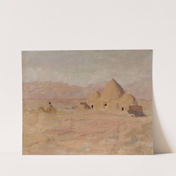 Monument on the Kyrgyz tomb in the steppe. From the journey to Turkestan by Jan Ciągliński