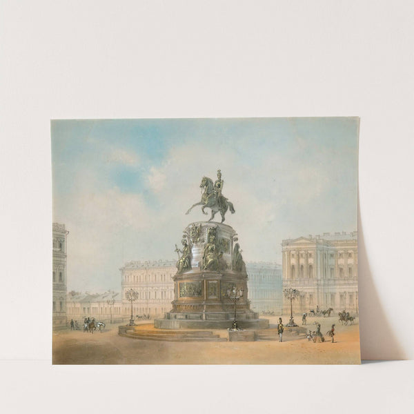 Monument To Nicholas I, St Isaac's Square by Iosef Iosefovich Charlemagne