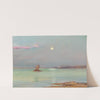 Moon Rising over the Sea by Ferenc Szikszay