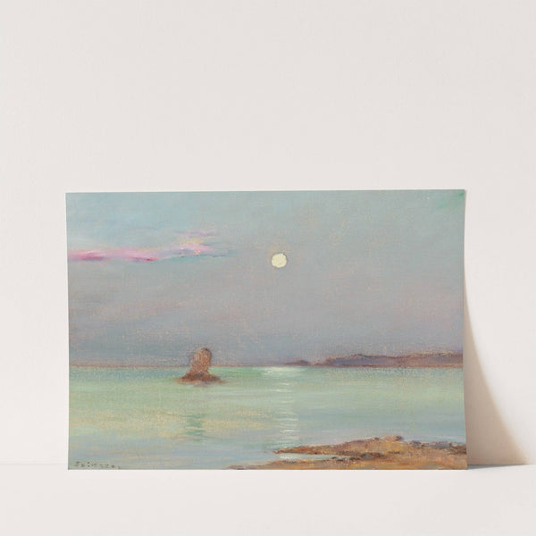 Moon Rising over the Sea by Ferenc Szikszay