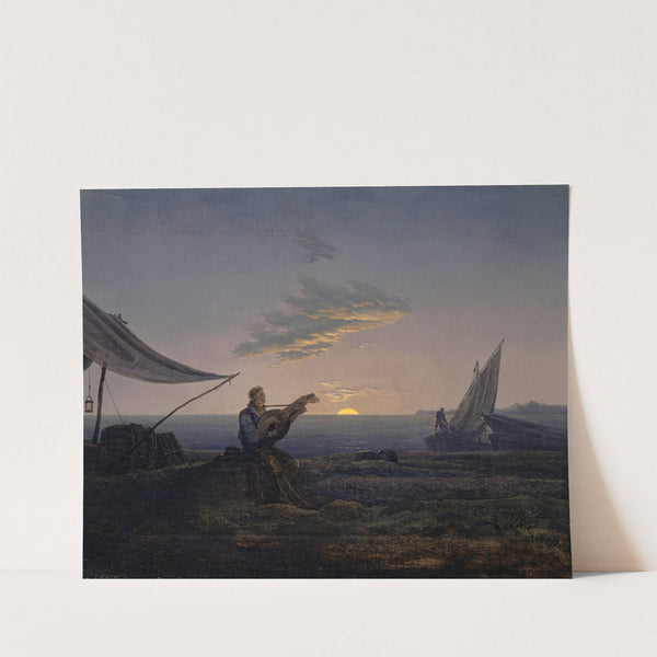 Moon Rising over the Sea by Carl Gustav Carus