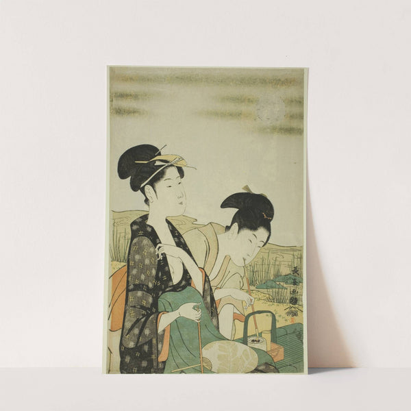 Moon viewing by Eishōsai Chōki