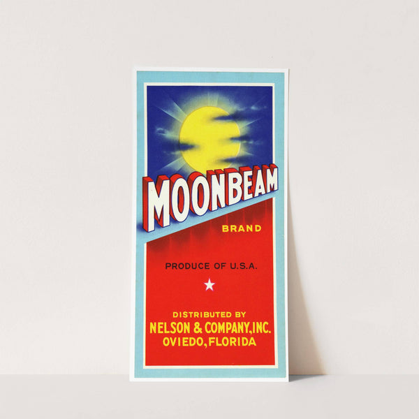 Moonbeam Brand Citrus Label (1940s)