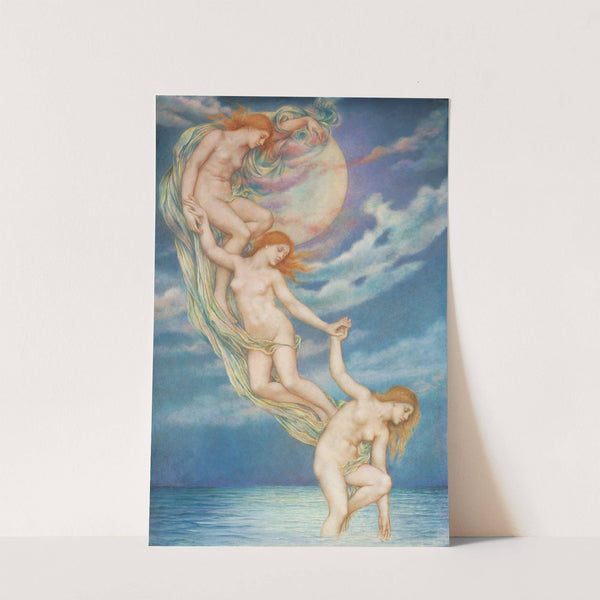 Moonbeams Dipping Into The Sea (1918) by Evelyn De Morgan