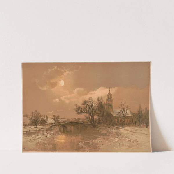 Moonlight in winter (1887) by George Herbert Mccord