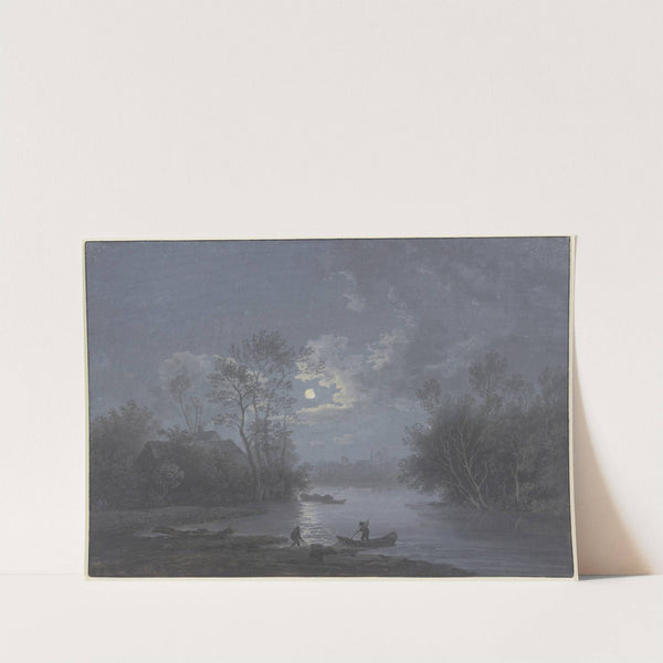 Moonlight landscape by Claude-Joseph Vernet