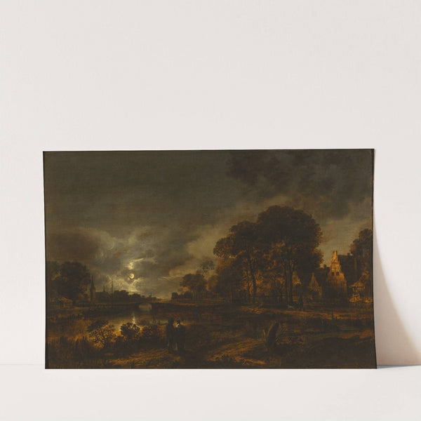 Moonlight Landscape by Aert van der Neer
