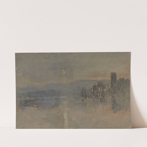 Moonlight Landscape (1850s) by David Cox