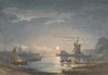 Moonlight on the River near Bruges