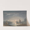 Moonlight on the River near Bruges by John Berney Crome