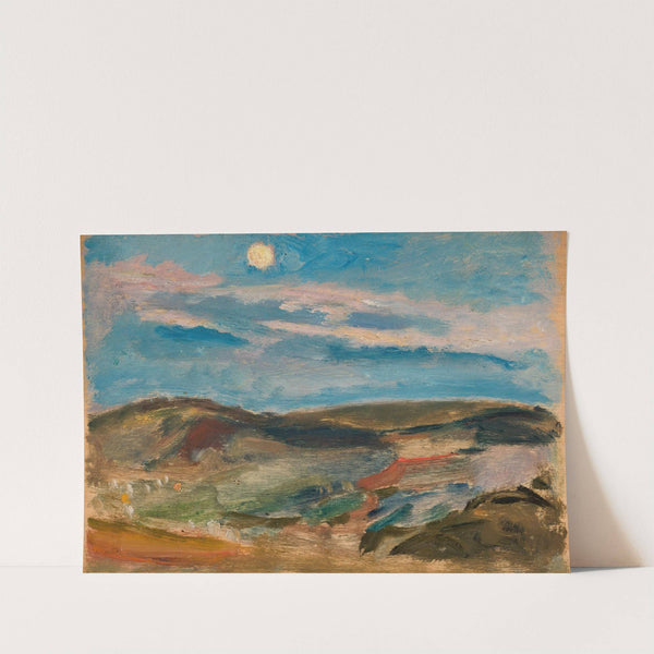 Moonlit hill by Tadeusz Makowski