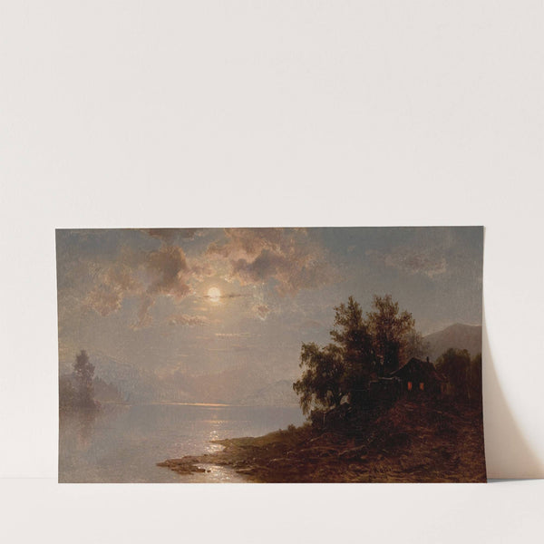 Moonlit Lake, White Mountains (1894) by Hermann Fuechsel