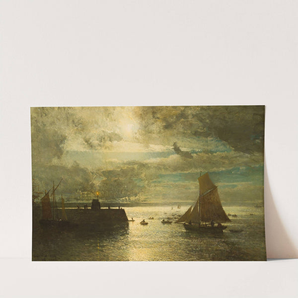 Moonlit Landscape by Alfred Wahlberg