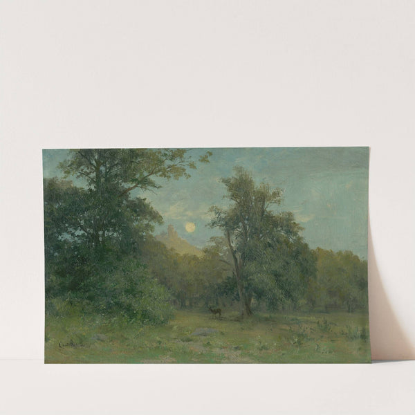 Moonlit Landscape With Hrad Slanec (1896) by Ľudovít Čordák